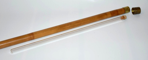 Vintage bambus kippflasche - vintage,