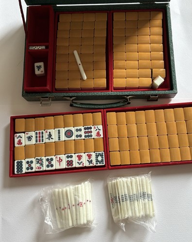 Vintage mahjong set - mahjong,