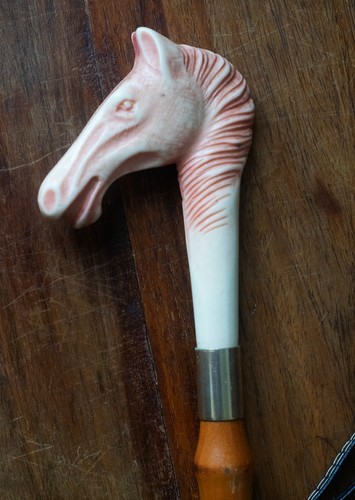 Vintage pferdekopf bambus - pferdekopf,