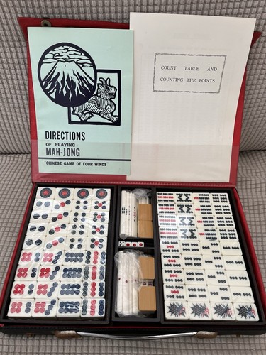 Vintage mah jong spiel set - jong,